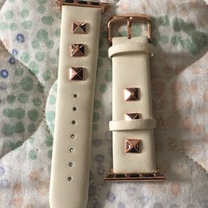Apple Watch Ivory and Rose Gold Band